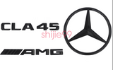 Gloss Black CLA45 AMG and Rear Star replacement PACKAGE Badge Sticker CLA Sedan