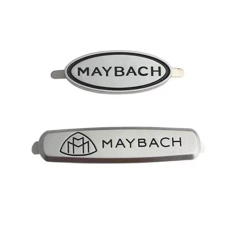 Metal “MAYBACH” Logo Emblems Front Seat Tuning Badge For Mercedes Benz