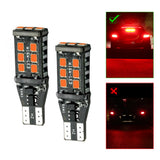 2x Red T15 912 921 Car LED High Mount Stop 3RD Brake Light Bulbs