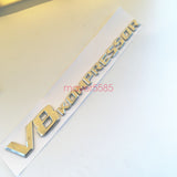 2x V8 KOMPRESSOR Car Sticker perform Badge Fender Side Grill For Mercedes Benz