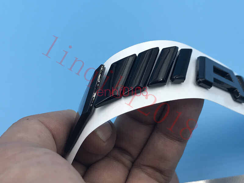 Gloss Black "C450 + AMG" Letters Trunk Embl Badge Sticker for Mercedes Benz C450