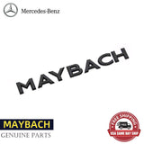 MAYBACH Letters Gloss Black Trunk Emblem Badge Sticker For Mercedes Benz S-class