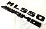 GLOSS BLACK ML550+AMG FOR MERCEDES ML550 REAR TRUNK EMBLEM BADGE NAMEPLATE