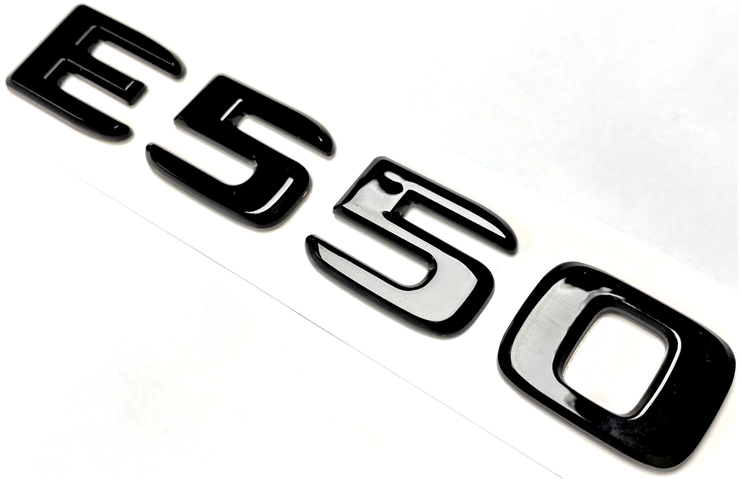 BLACK E550 For MERCEDES REAR TRUNK EMBLEM BADGE NAMEPLATE DECAL LETTER NUMBER