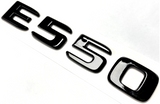 BLACK E550 For MERCEDES REAR TRUNK EMBLEM BADGE NAMEPLATE DECAL LETTER NUMBER