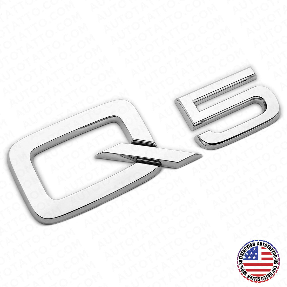 For Audi Q5 OEM Chrome Rear Letter Liftgate Badge Trunk Emblem Badge Logo Sport