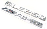 GLE250+AMG CHROME FOR MERCEDES REAR TRUNK EMBLEM BADGE NAMEPLATE DECAL NUMBER