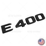 2017+ E400 AMG Letter Emblem 3D Trunk Logo Nameplate Badge Decorate Gloss Black