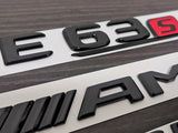 Gloss Black E63S AMG Trunk emblem badge For Mercedes-Benz E63 AMG W213