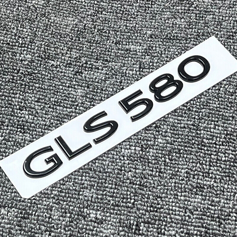 Gloss Black GLS580 Maybach Number Trunk Letters Badge Emblems Sticker For Benz
