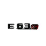 E63S AMG V8 BITURBO Rear Star Emblem Gloss Black Badge Combo For Mercedes W213