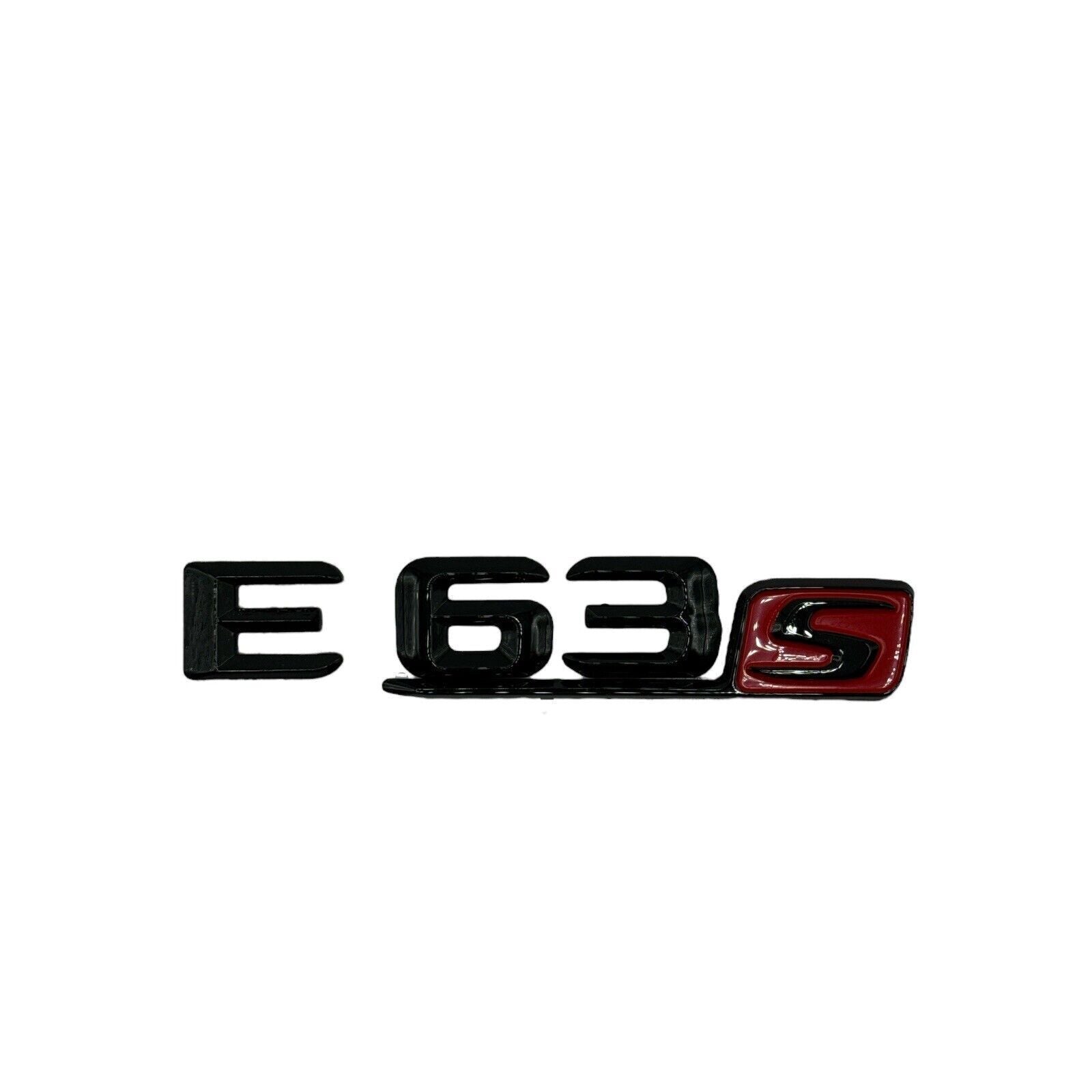 E63S AMG V8 BITURBO Rear Star Emblem Gloss Black Badge Combo For Mercedes W213