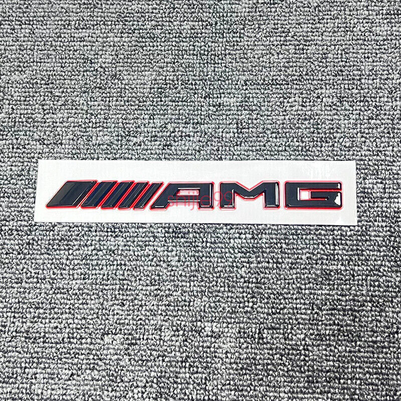 Black C43 AMG BITURBO 4MATIC Rear Star Emblem Badge Set For Mercedes C43 W205