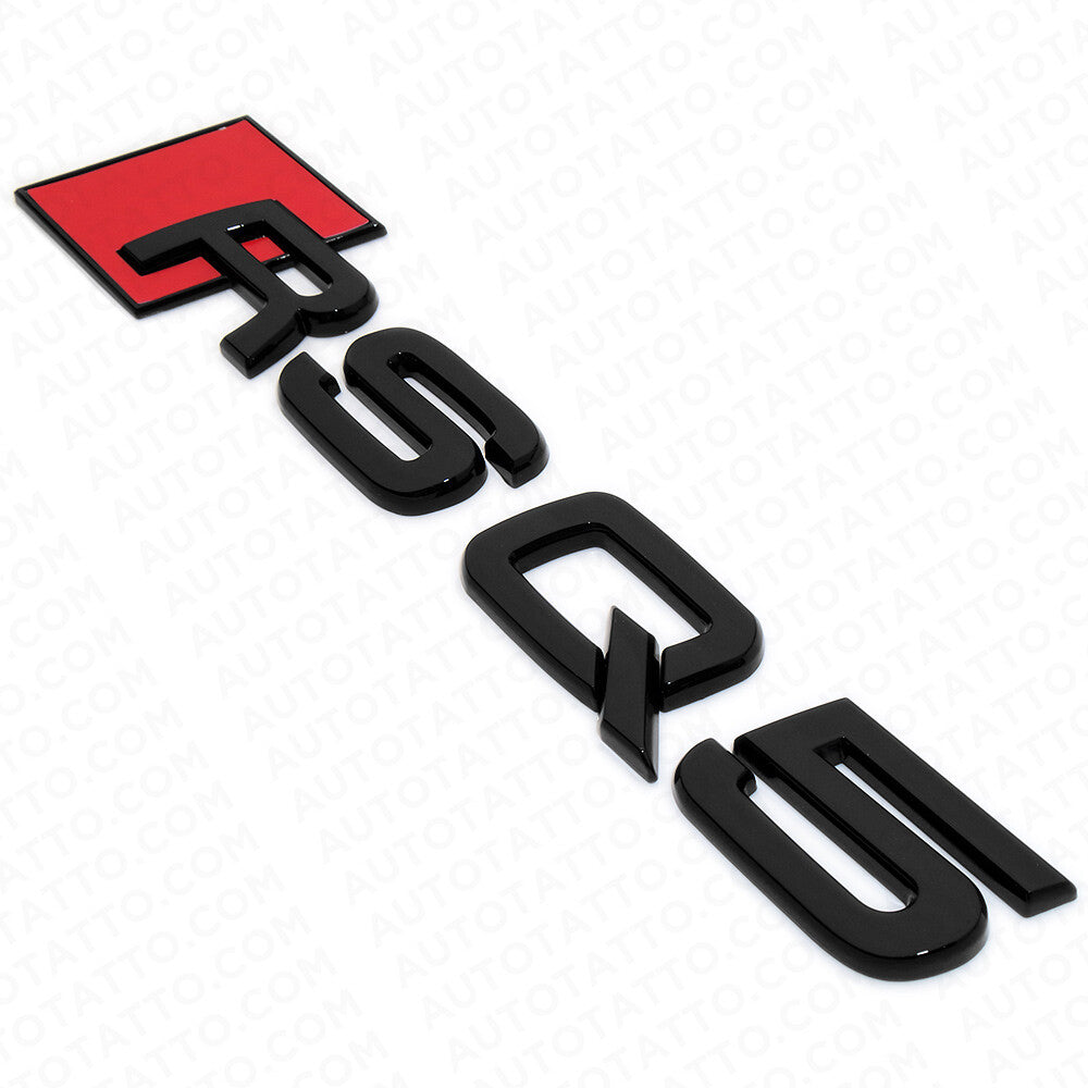 Audi RS Q5 Gloss Black Rear Letter Liftgate BNameplate Trunk Emblem Badge Sport