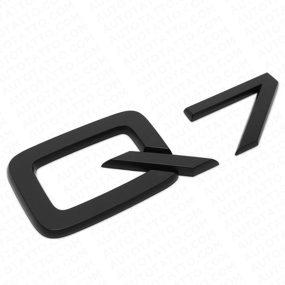 Audi Q7 Matte Black Rear Letter Liftgate Nameplate Trunk Emblem Badge Sport