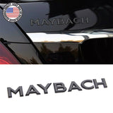 1x Gloss Black "MAYBACH"Letter Emblem Rear Trunk Badge Deco Fits Mercedes Benz