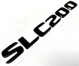 SLC200 GLOSS BLACK FOR MERCEDES REAR TRUNK EMBLEM BADGE NAMEPLATE DECAL LETTERS