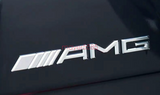 Chrome A45 AMG BITURBO Letters Trunk Embl Badge Sticker For Mercedes Benz A45