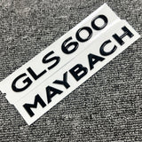 Gloss Black GLS600 Maybach Number Trunk Letters Badge Emblems Sticker For Benz