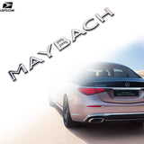Mercedes Rear Trunk Hatch Sticker Badge Bright Silver Maybach Letter Emblem 1Pcs