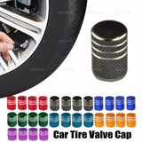 4x Aluminum Car Tyre Tire Air Valve Stem Screws Caps Cover Accessories Universal
