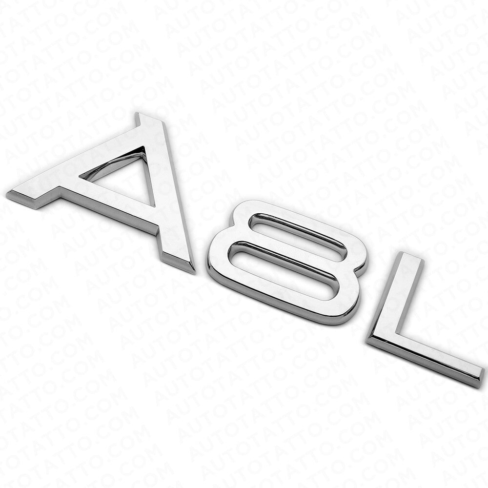 Audi A8 L A8L Chrome Rear Letter Tail Nameplate Trunk Emblem Badge Sport Sline