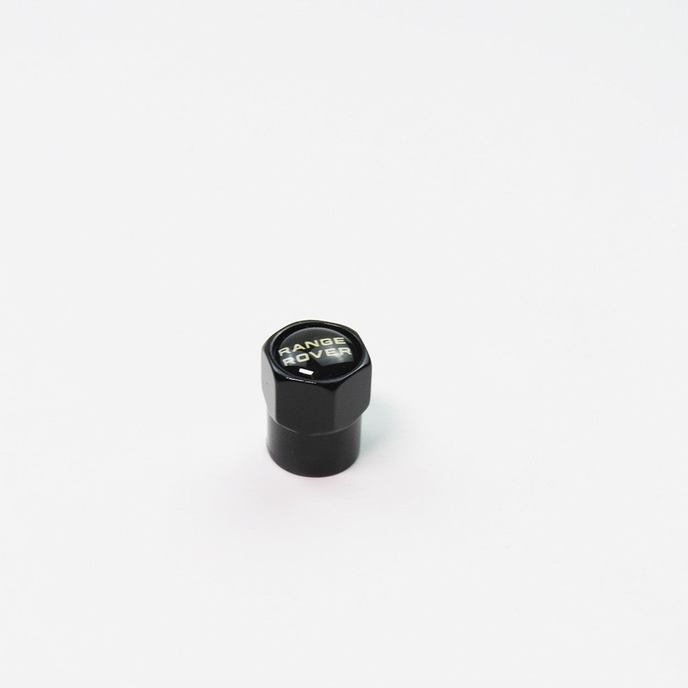 Compatible with Range Rover 4Pcs Tire Valve Stem Caps Anodized Aluminum - Black