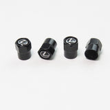 Compatible with Lexus 4Pcs Tire Valve Stem Caps Anodized Aluminum Set - Black