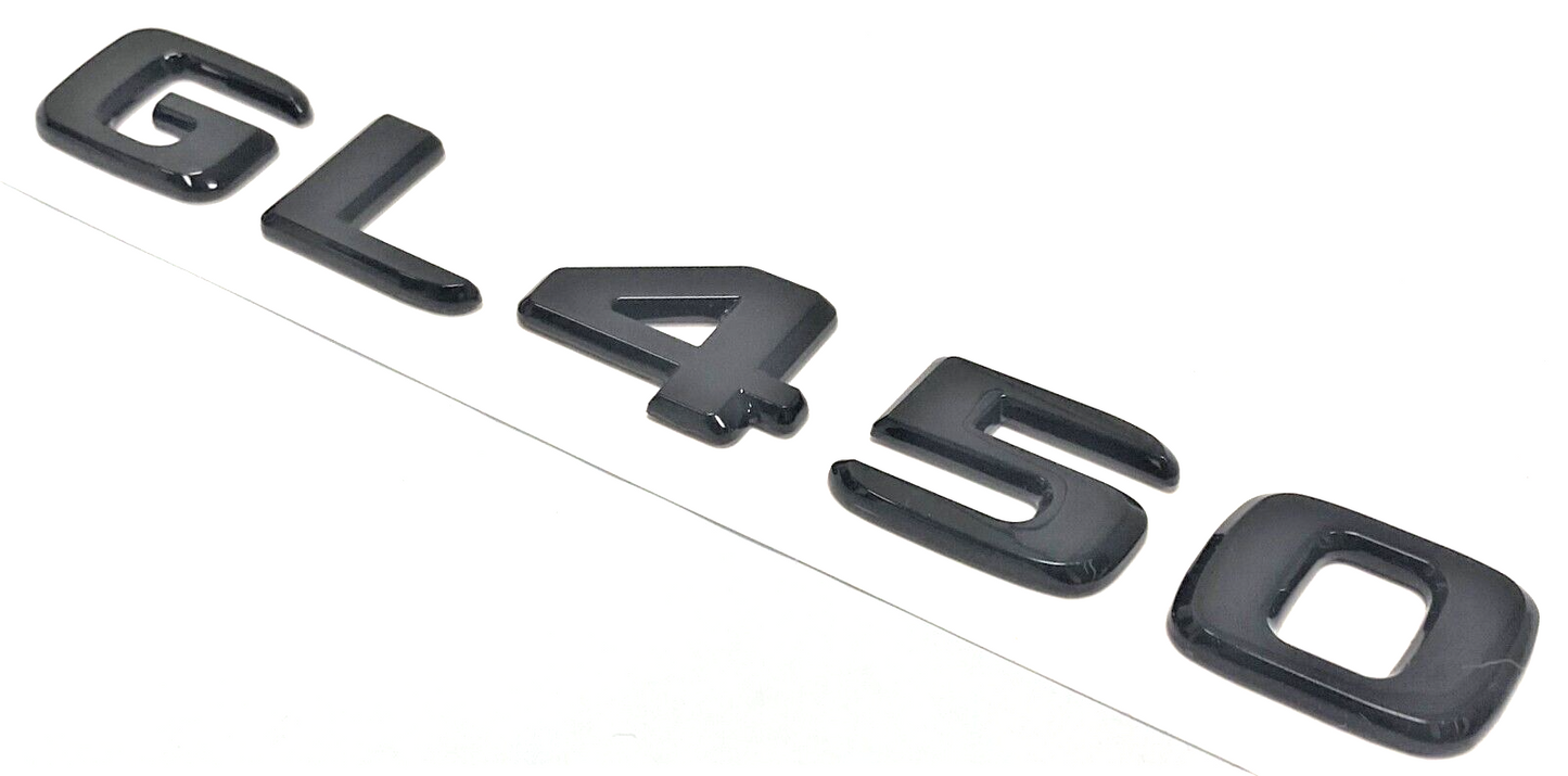 Gloss BLACK GL450 FOR MERCEDES REAR TRUNK EMBLEM BADGE NAMEPLATE DECAL LETTERS
