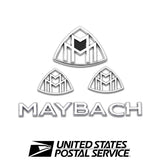 Bright Silver Side Fender Rear Trunk Badge Emblem For Benz Maybach GLS S-Class