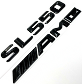 #1 SL550 + AMG BLACK REPLACEMENT FOR MERCEDES REAR TRUNK EMBLEM BADGE DECAL LID