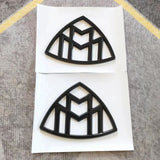 2Pcs Gloss Black For Mercedes-Benz Maybach LH,RH Side Fender Emblem Badge 2014
