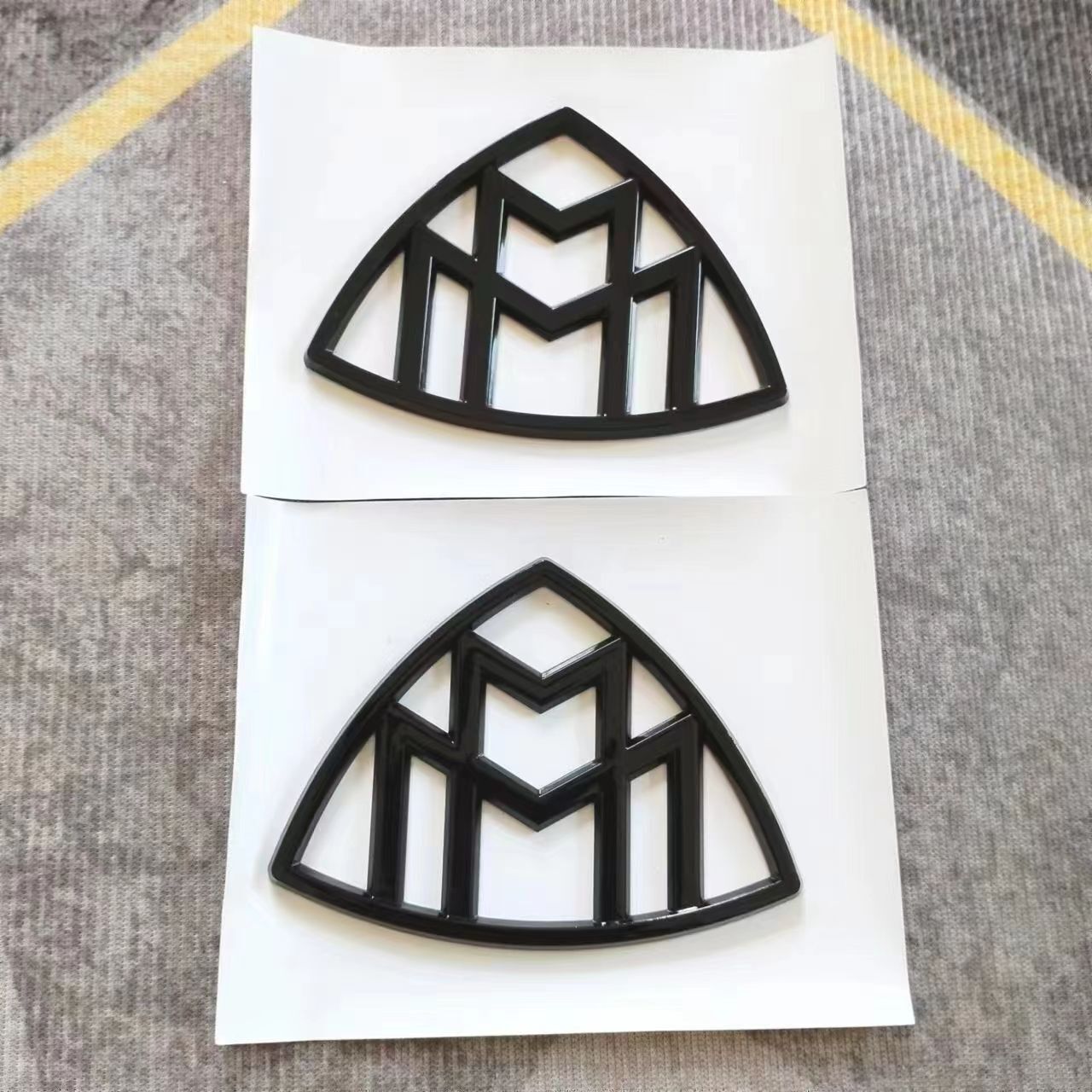 2Pcs Gloss Black For Mercedes-Benz Maybach LH,RH Side Fender Emblem Badge 2014