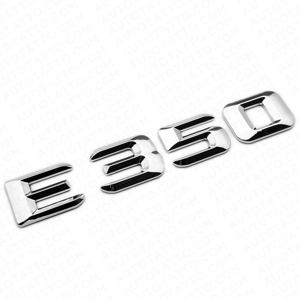 14-16 E350 AMG Letter Emblem 3D Trunk Logo Nameplate Badge Decorate OEM Chrome