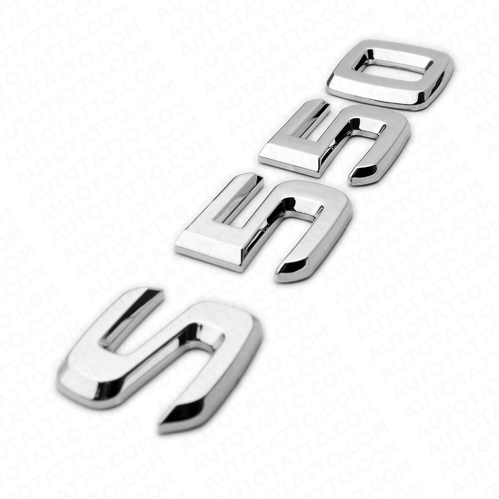 01-14 S 550 AMG Letter Emblem Trunk Logo Nameplate Badge Decorate Sport Chrome