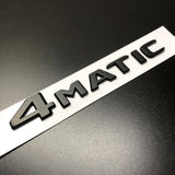 4Matic Gloss Black Car Rear Trunk Lid Sticker Emblem For Mercedes-Benz 2017-23