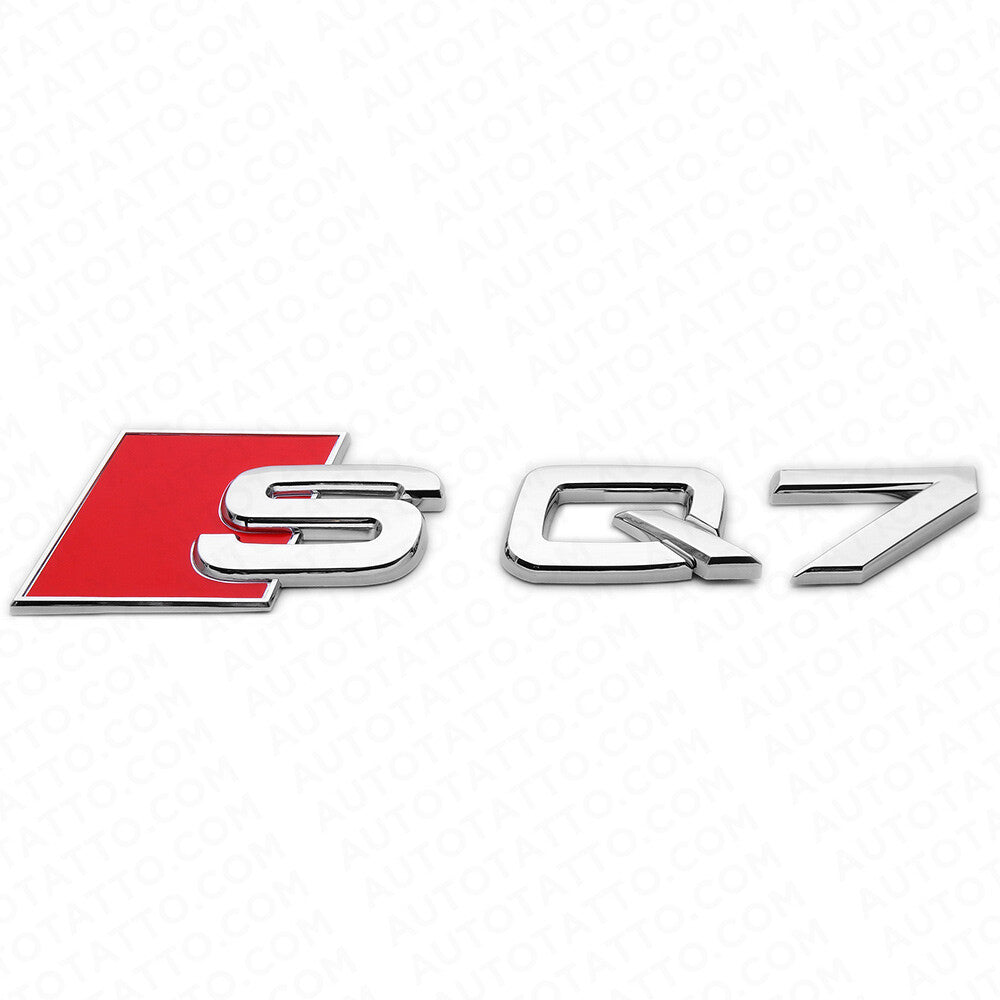 Audi SQ7 OEM Chrome Rear Letter Liftgate Nameplate Trunk Emblem Badge Sport