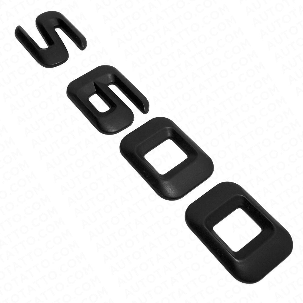 14-17 S 600 AMG Letter 3D Emblem Trunk Logo Nameplate Badge Decorate Matte Black