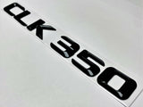 Gloss BLACK CLK350 FOR MERCEDES REAR TRUNK EMBLEM BADGE NAMEPLATE DECAL NUMBERS