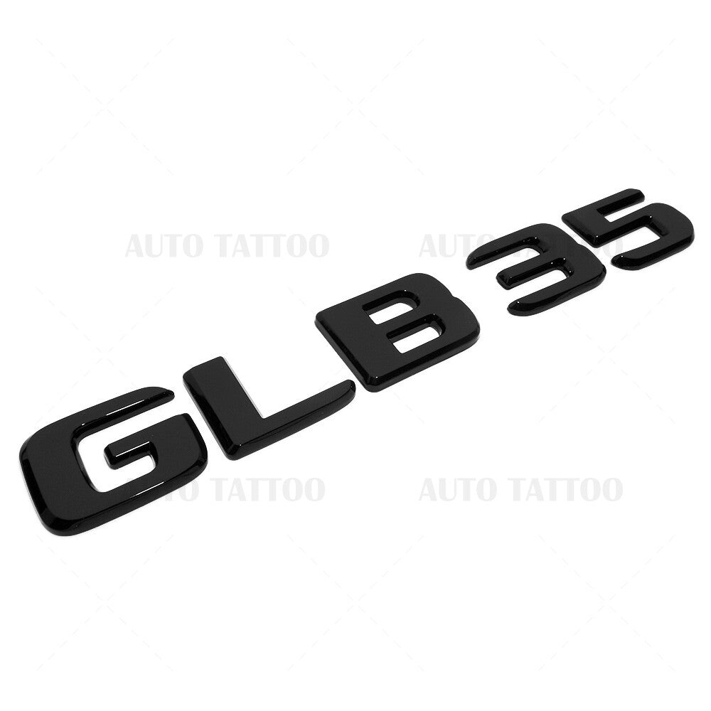 Benz GLB 35 AMG Rear Letter Emblem Liftgate Logo Nameplate Badge Gloss Black