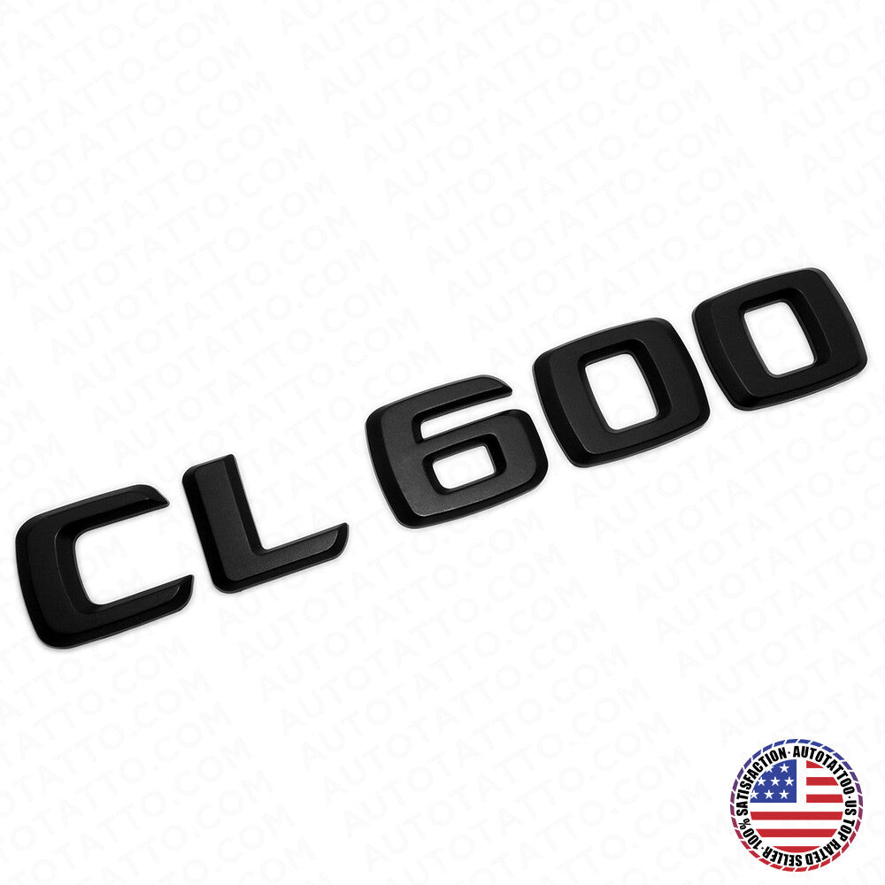 01-14 CL 600 Emblem Trunk Lid Letter Logo Nameplate Badge Decoration AMG Black