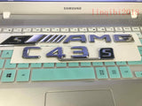 2018 " C43s + sAMG" High quality Rear Trunk Emblem Decal Badge FOR Mercedes Benz