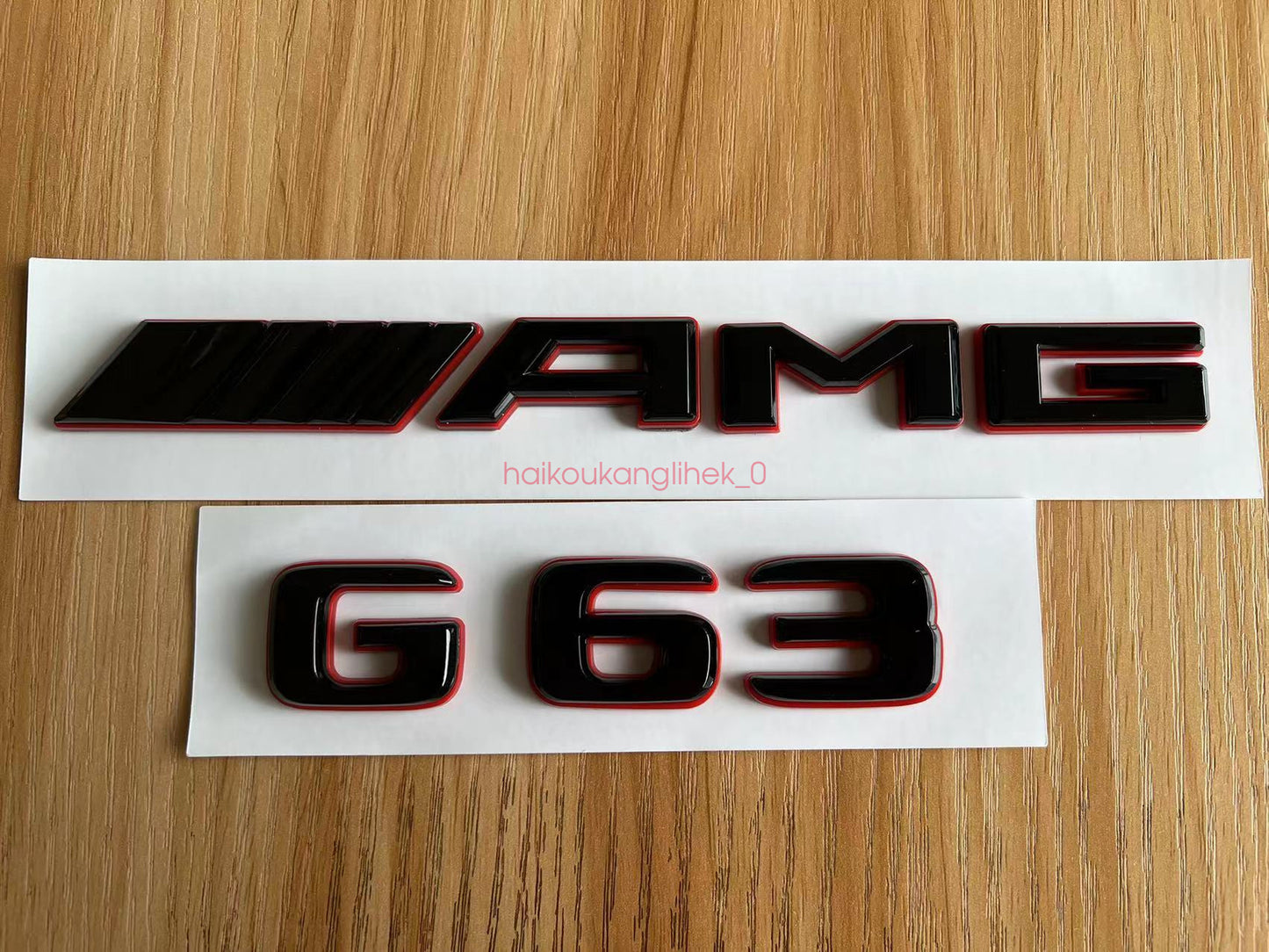 Black RED G63 AMG V8 BITURBO Emblem Badge Sticker Set For Mercedes G63