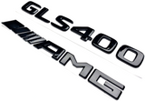 #2 BLACK GLS400 + AMG REPLACEMENT FOR MERCEDES REAR TRUNK NAMEPLATE EMBLEM BADGE