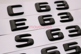 Black C43 + AMG + BITURBO 4 MATIC Trunk Emblem Badge Sticker for Mercedes Benz