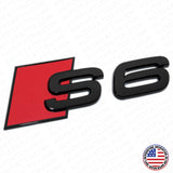 Audi S6 Gloss Black Rear Letter Tail Nameplate Trunk Emblem Badge Sport Sline