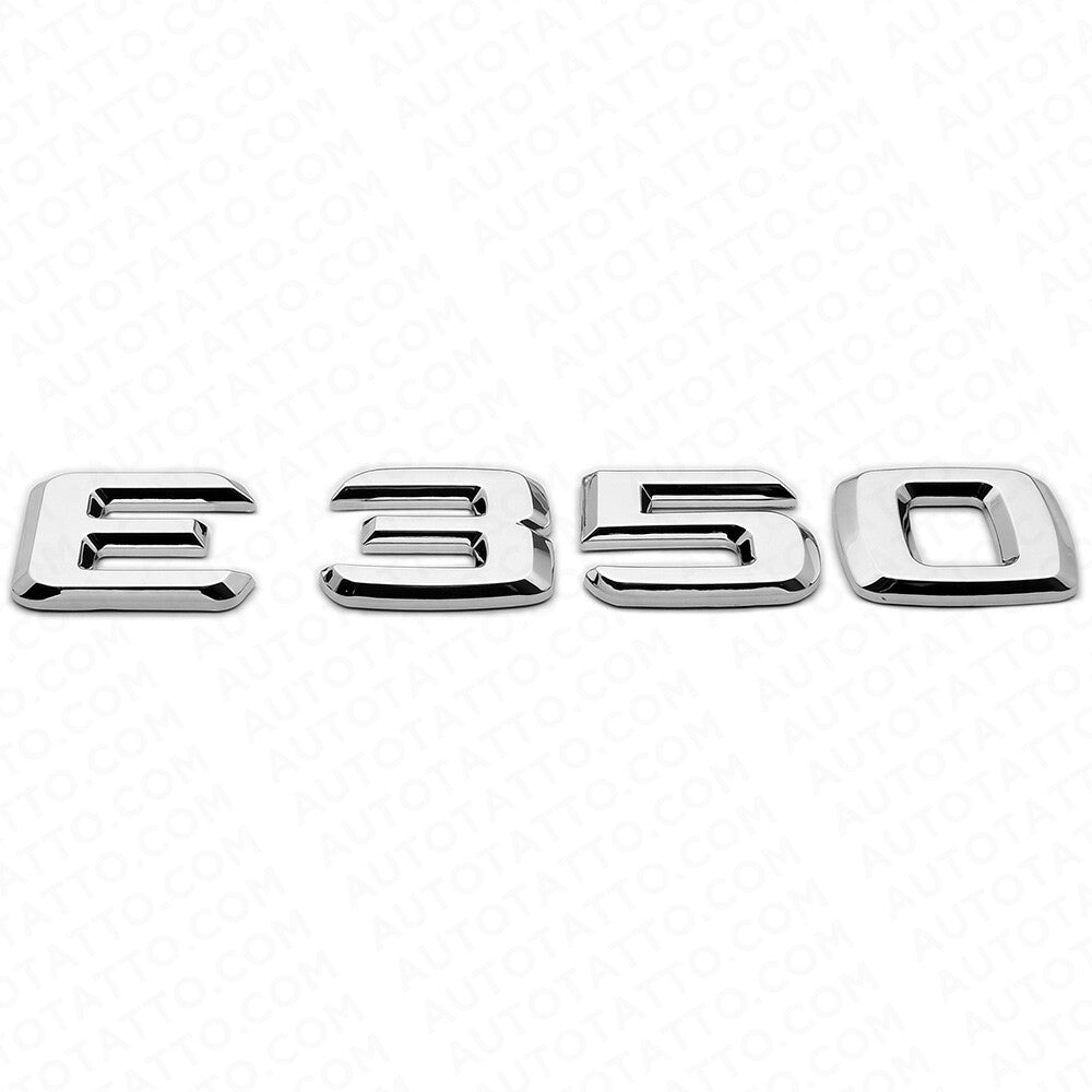 06-14 E 350 AMG Letter Emblem Trunk Logo Nameplate Badge Decorate Sport Chrome