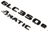 BLACK GLC350e+4MATIC For MERCEDES REAR TRUNK EMBLEM BADGE NAMEPLATE DECAL NUMBER