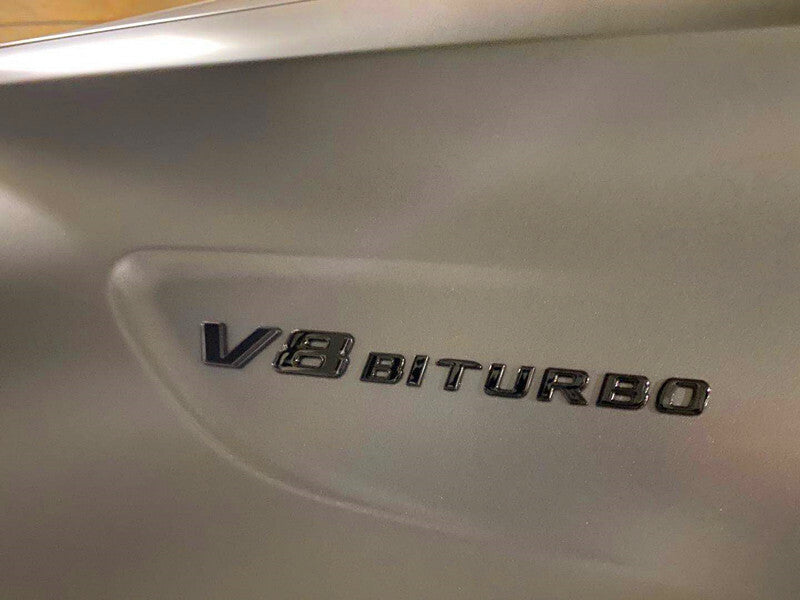 Gloss Black C63S AMG V8 BITURBO PACKAGE Trunk Emblem Badge For MB C63 c205 w205
