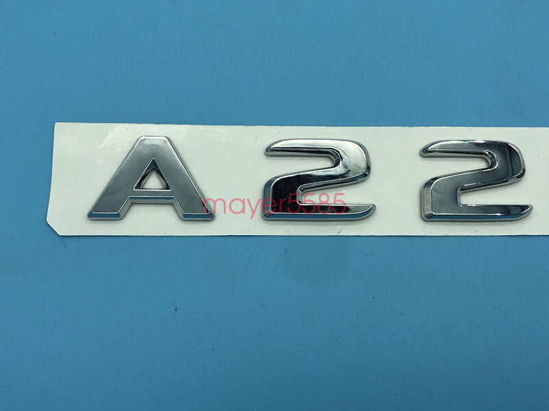 Chrome " A220d " Number Letters Rear Trunk Badge Emblem for Mercedes Benz A220d
